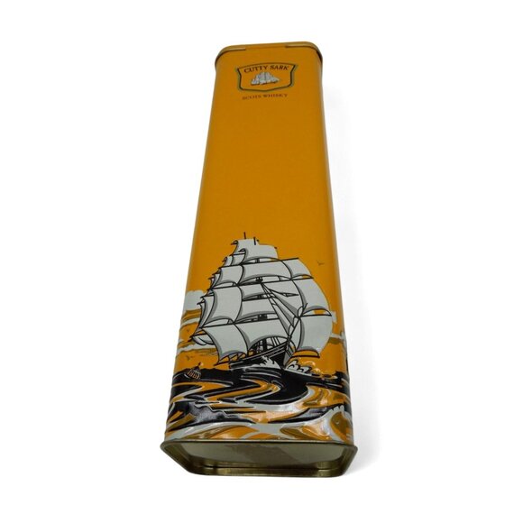 CUTTY SARK Scots Orange Box Whisky Tin 750ml Scotland Vintage 12" - Picture 5 of 11